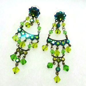 Iridescent Beaded Earrings